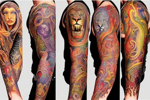 sleeve tattoo
10,000 days
lion
Divinely Illuminated tattoo idea