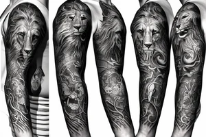 sleeve tattoo
10,000 days
lion
Divinely Illuminated tattoo idea