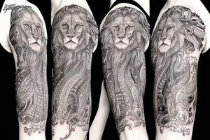 sleeve tattoo
10,000 days
lion
Divinely Illuminated tattoo idea