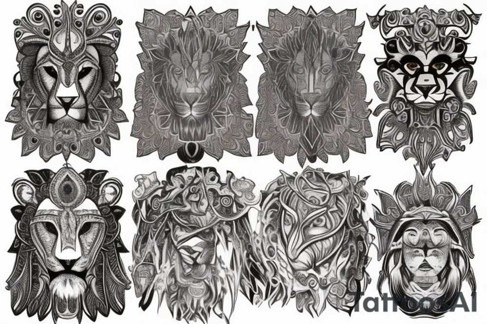 sleeve tattoo
10,000 days
lion
Divinely Illuminated tattoo idea