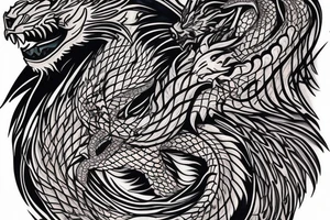 tottem pole
dragon
lion
abstract negative space
divinely illuminated tattoo idea