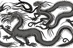 tottem pole
dragon
lion
abstract negative space
divinely illuminated tattoo idea