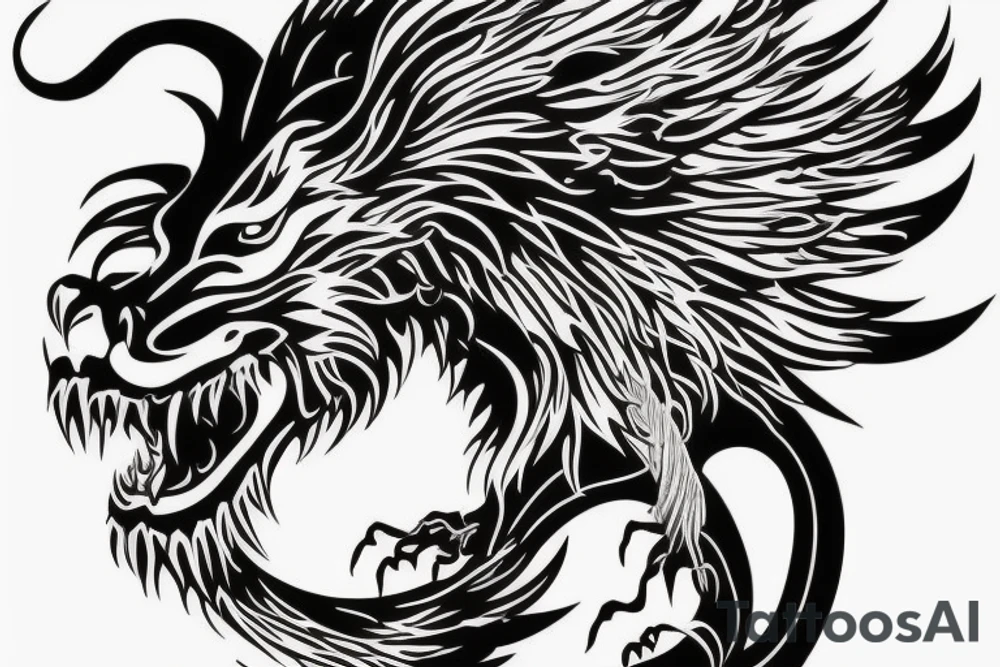 vertical
dragon and lion
lions mane
dragon wings
Dragons claws
pegasus
abstract negative space
divinely illuminated
full colour
dark
Rubin’s vase tattoo idea