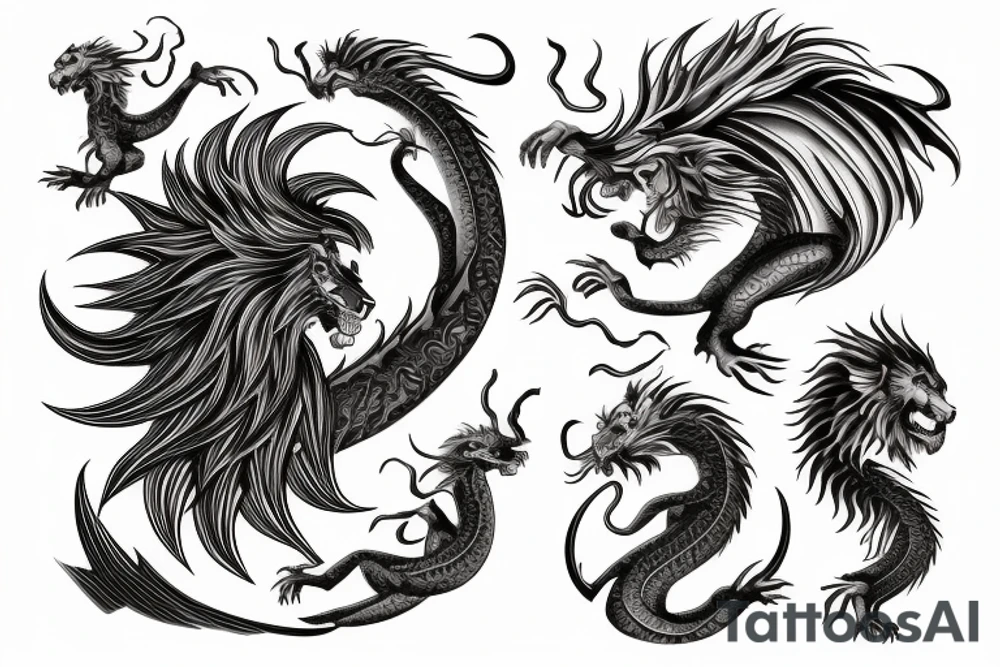 vertical
dragon and lion
lions mane
dragon wings
Dragons claws
pegasus
abstract negative space
divinely illuminated
full colour
dark
Rubin’s vase tattoo idea