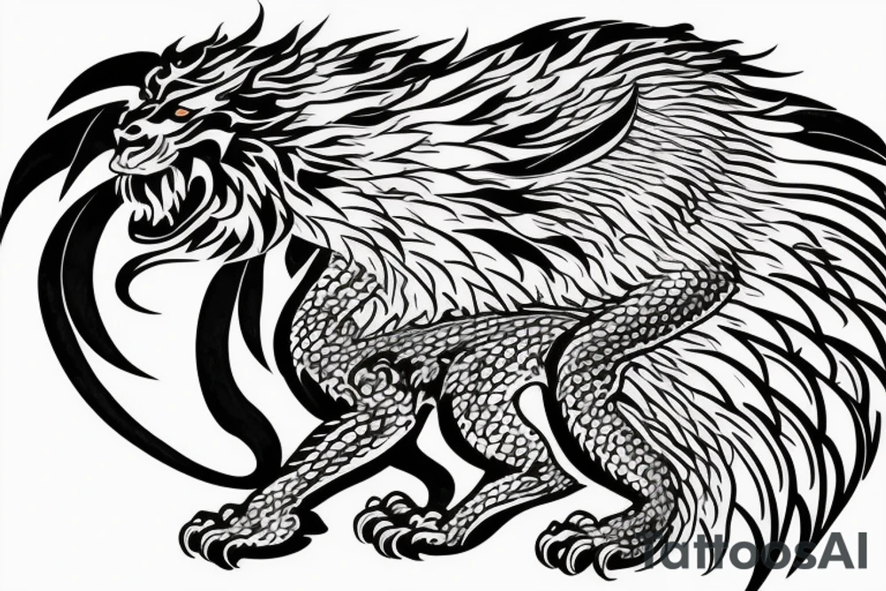 vertical
dragon and lion
lions mane
dragon wings
Dragons claws
pegasus
abstract negative space
divinely illuminated
full colour
dark
fligying down
descending
trippy
drugs tattoo idea