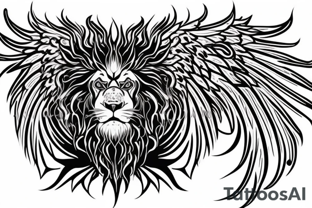 vertical
dragon and lion
lions mane
dragon wings
Dragons claws
pegasus
abstract negative space
divinely illuminated
full colour
dark
flying down
fast
descending
trippy
drugs tattoo idea