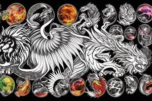 vertical
dragon and lion
lions mane
dragon wings
Dragons claws
pegasus
abstract negative space
divinely illuminated
full colour
dark
shaaman
snowglobe
descending
trippy
drugs tattoo idea