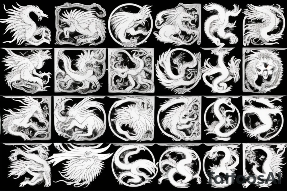 vertical
dragon and lion
lions mane
dragon wings
Dragons claws
pegasus
abstract negative space
divinely illuminated
full colour
dark
shaaman
snowglobe
descending
trippy
drugs tattoo idea
