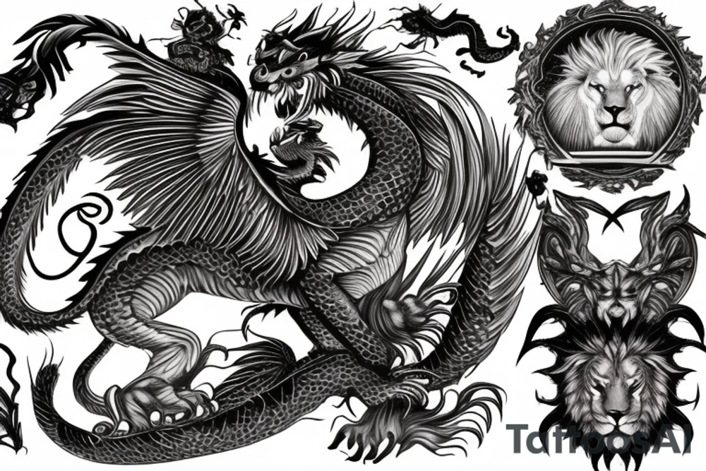 vertical
dragon and lion
lions mane
dragon wings
Dragons claws
pegasus
abstract negative space
divinely illuminated
full colour
dark
shaaman with snowglobe
descending
trippy
drugs tattoo idea