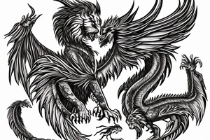 vertical
dragon and lion
lions mane
dragon wings
Dragons claws
pegasus
abstract negative space
divinely illuminated
full colour
dark
shaaman with snowglobe
trippy
drugs tattoo idea
