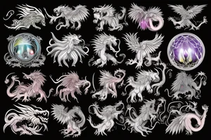 vertical
dragon and lion
lions mane
dragon wings
Dragons claws
pegasus
abstract negative space
divinely illuminated
full colour
dark
shaaman with snowglobe
trippy
drugs tattoo idea