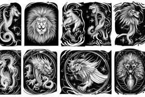 vertical
dragon and lion
lions mane
dragon wings
Dragons claws
pegasus
abstract negative space
divinely illuminated
dark
shaaman with snowglobe
trippy
drugs
running tattoo idea