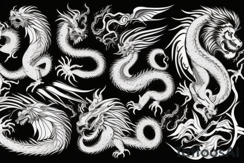 vertical
dragon and lion
lions mane
dragon wings
Dragons claws
pegasus
abstract negative space
divinely illuminated
dark
shaaman with snowglobe
trippy
drugs
running tattoo idea