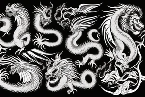 vertical
dragon and lion
lions mane
dragon wings
Dragons claws
pegasus
abstract negative space
divinely illuminated
dark
shaaman with snowglobe
trippy
drugs
running tattoo idea