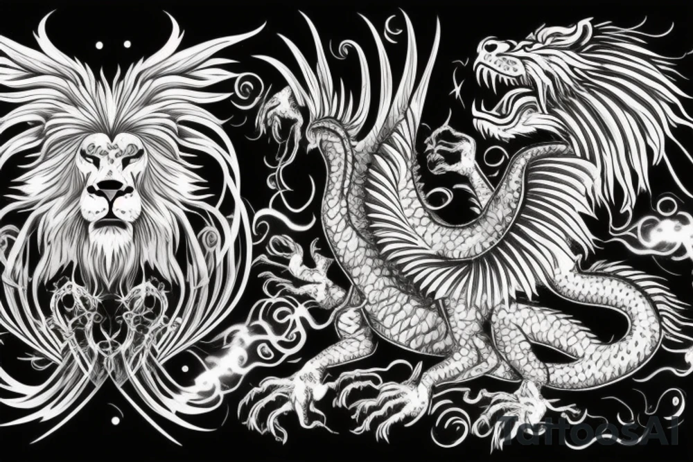 vertical
dragon and lion
lions mane
dragon wings
Dragons claws
pegasus
abstract negative space
divinely illuminated
dark
shaaman with snowglobe
trippy
drugs
running tattoo idea