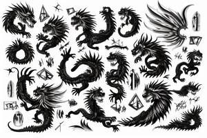 vertical
dragon and lion
lions mane
dragon wings
Dragons claws
pegasus
abstract negative space
divinely illuminated
dark
shaaman with snowglobe
trippy
drugs
running tattoo idea