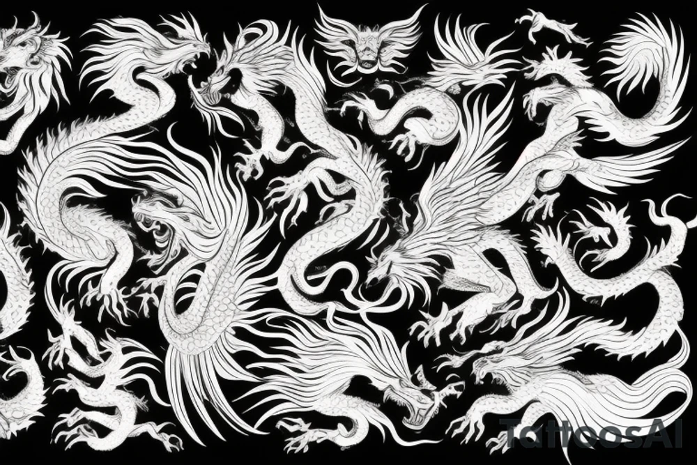 vertical
dragon and lion
lions mane
dragon wings
Dragons claws
pegasus
abstract negative space
divinely illuminated
dark
shaaman with snowglobe
trippy
drugs
running tattoo idea