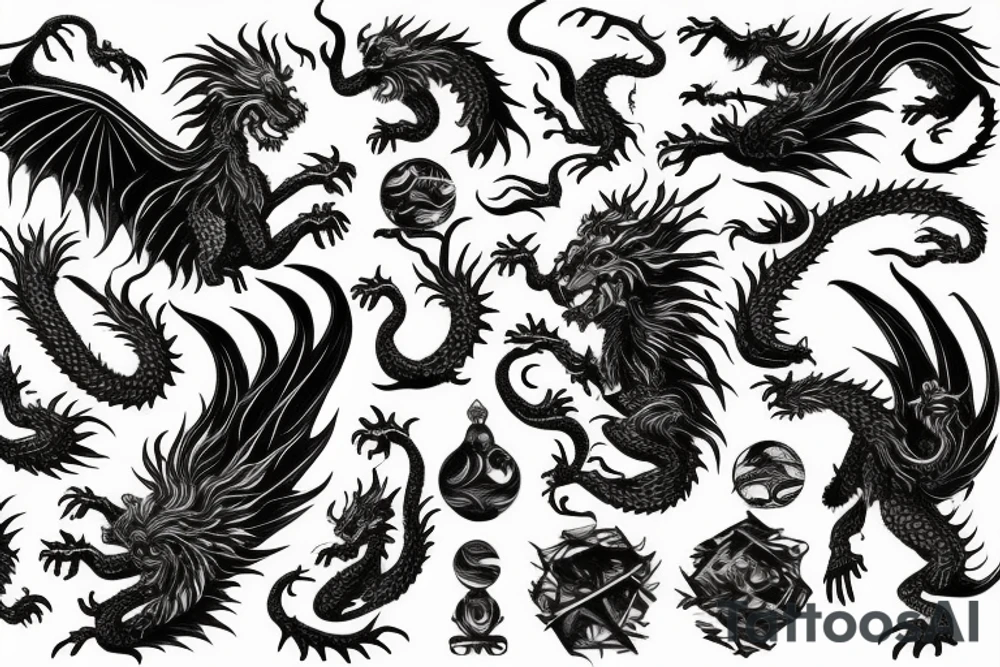 vertical
dragon and lion
lions mane
dragon wings
Dragons claws
pegasus
abstract negative space
divinely illuminated
dark
shaaman with snowglobe
trippy
drugs
running tattoo idea