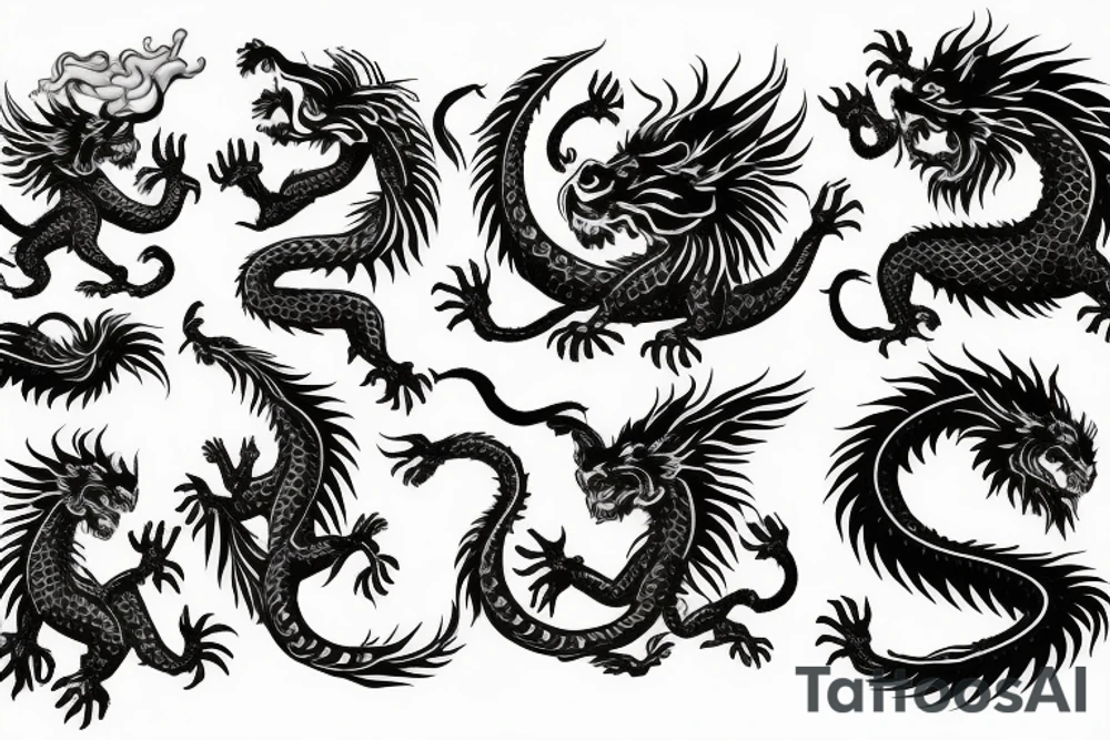 vertical
dragon and lion
lions mane
dragon wings
Dragons claws
pegasus
abstract negative space
divinely illuminated
dark
shaaman with snowglobe
trippy
drugs
running tattoo idea