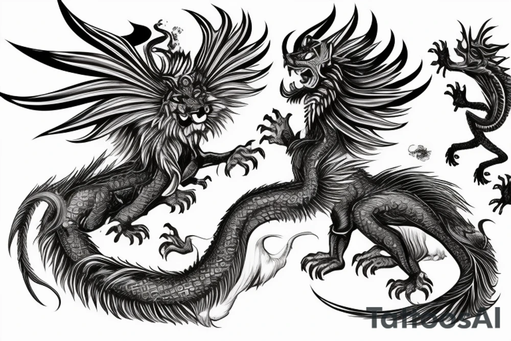 vertical
dragon and lion
lions mane
dragon wings
Dragons claws
pegasus
abstract negative space
divinely illuminated
dark
shaaman with snowglobe
trippy
drugs
running tattoo idea