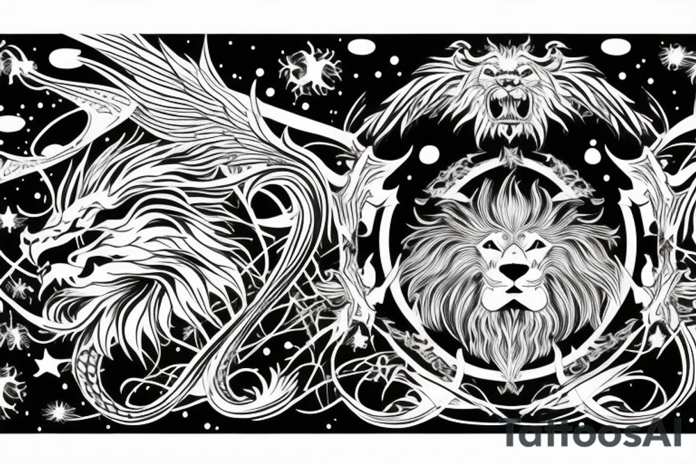 vertical
dragon and lion
lions mane
dragon wings
Dragons claws
pegasus
abstract negative space
divinely illuminated
dark
shaaman with snowglobe
trippy
drugs
running tattoo idea