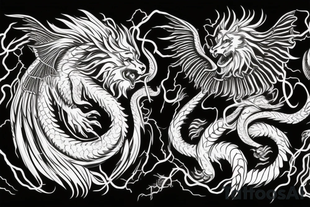 vertical
dragon and lion
lions mane
dragon wings
Dragons claws
pegasus
abstract negative space
divinely illuminated
dark
shaaman with snowglobe
trippy
drugs
running tattoo idea