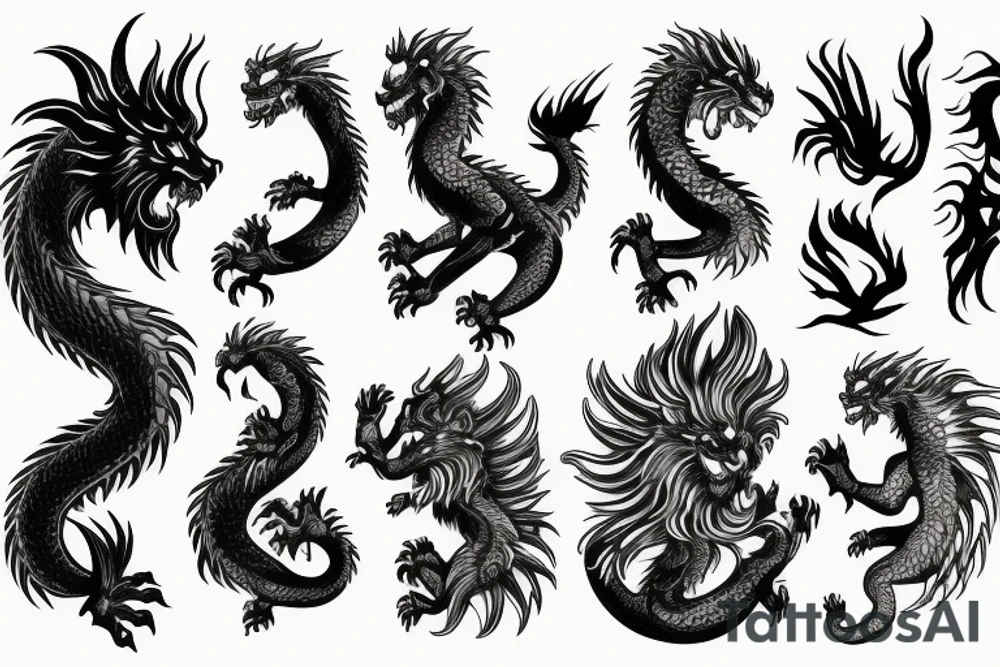 vertical
dragon and lion
lions mane
dragon wings
Dragons claws
pegasus
abstract negative space
divinely illuminated
dark
shaaman with snowglobe
trippy
drugs
running tattoo idea