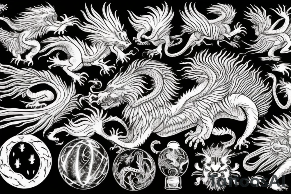 vertical
dragon and lion
lions mane
dragon wings
Dragons claws
pegasus
abstract negative space
divinely illuminated
dark
shaaman with snowglobe
trippy
drugs tattoo idea