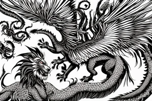 vertical
dragon and lion
lions mane
dragon wings
Dragons claws
pegasus
abstract negative space
divinely illuminated
dark
shaaman with snowglobe
trippy
drugs tattoo idea