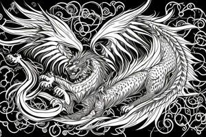 vertical
dragon and lion
lions mane
dragon wings
Dragons claws
pegasus
abstract negative space
divinely illuminated
dark
shaaman with snowglobe
trippy
drugs tattoo idea