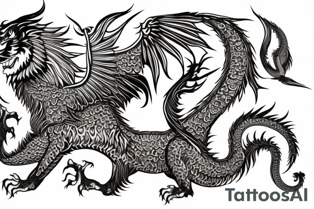 vertical
dragon and lion
lions mane
dragon wings
Dragons claws
pegasus
abstract negative space
divinely illuminated
dark
shaaman with snowglobe
trippy
drugs tattoo idea