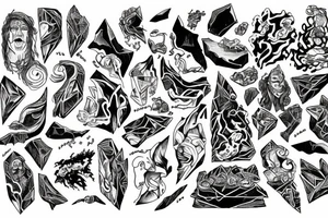 LET THE EARTH QUAKE
LET STONES CRACK
LET THE TEMPEST ROAR tattoo idea