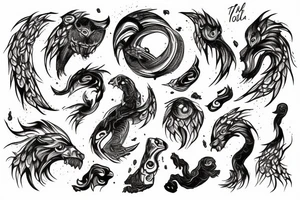 LET THE EARTH QUAKE
LET STONES CRACK
LET THE TEMPEST ROAR tattoo idea