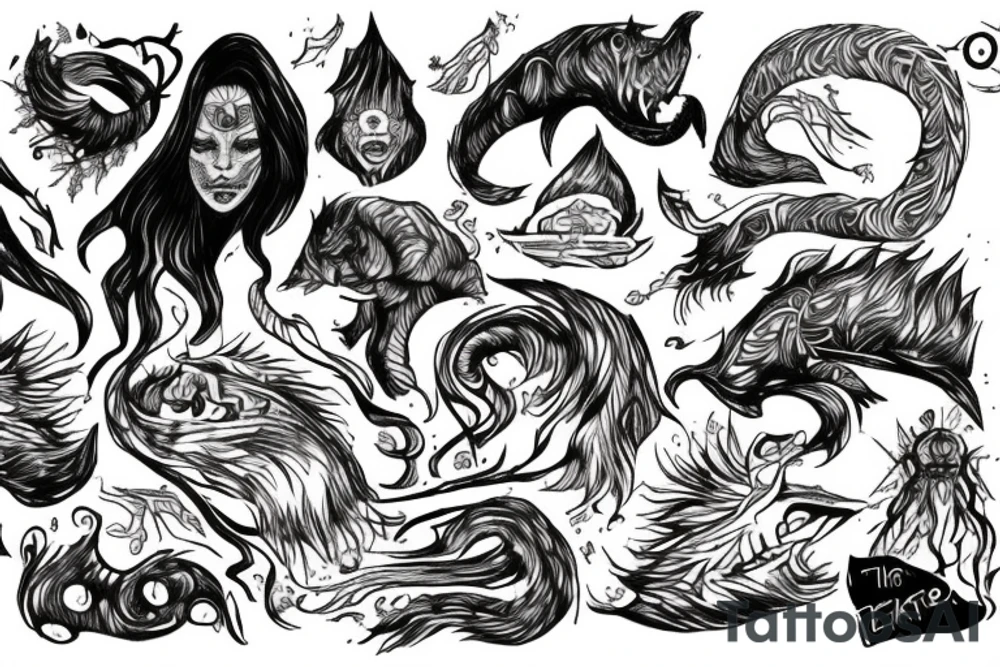 LET THE EARTH QUAKE
LET STONES CRACK
LET THE TEMPEST ROAR tattoo idea