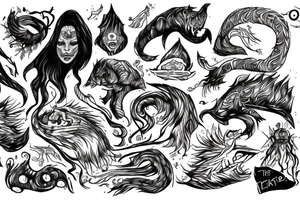 LET THE EARTH QUAKE
LET STONES CRACK
LET THE TEMPEST ROAR tattoo idea