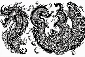 lion dragon shaman pegasus
 mystical
 lions mane
dragons wings
dragons feet
abstract negative space
dark
hallucinogenic
Fortune teller
Chrystal ball
Orbuculum tattoo idea