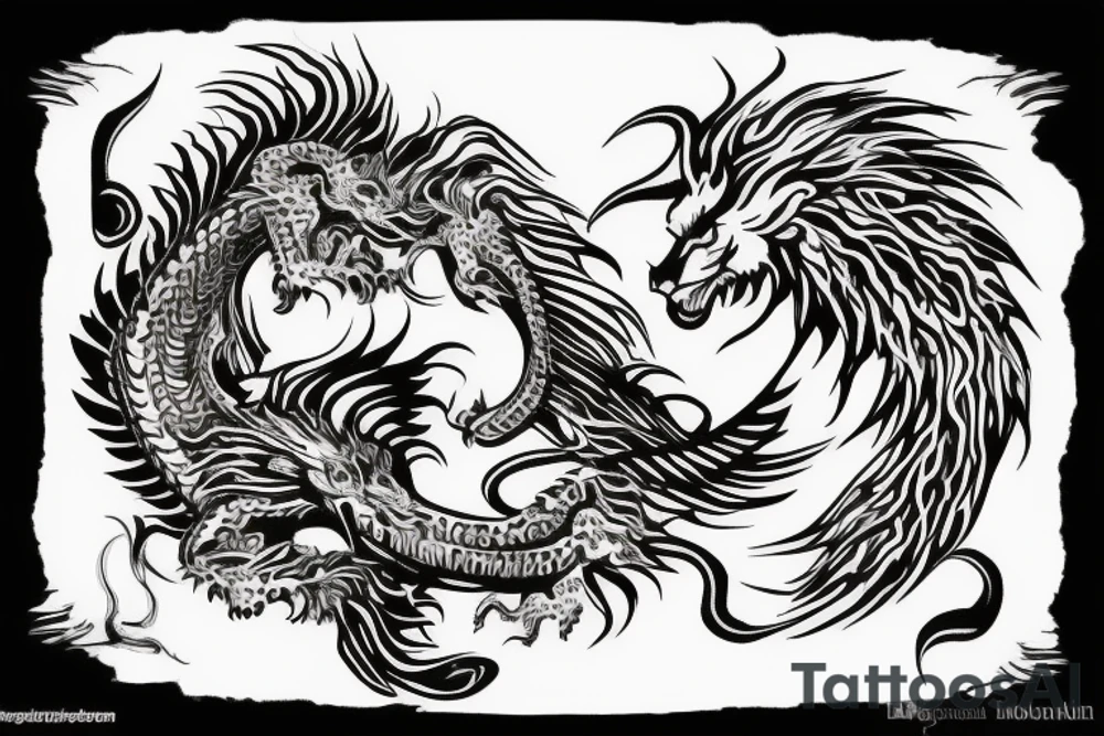 lion dragon shaman pegasus
 mystical
 lions mane
dragons wings
dragons feet
abstract negative space
dark
hallucinogenic
Fortune teller
Chrystal ball
Orbuculum tattoo idea