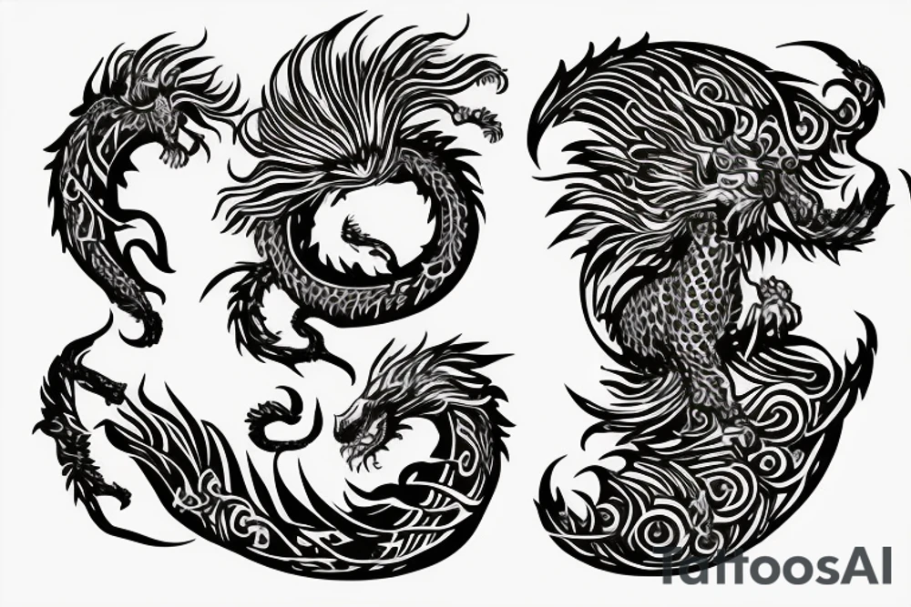 Lion dragon shaman Pegasus
 mystical
 lions mane
dragons wings
dragons feet
abstract negative space
dark
hallucinogenic
Fortune teller
Chrystal ball
Orbuculum tattoo idea