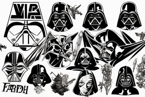 darth vadar
force
xwing
hold tattoo idea