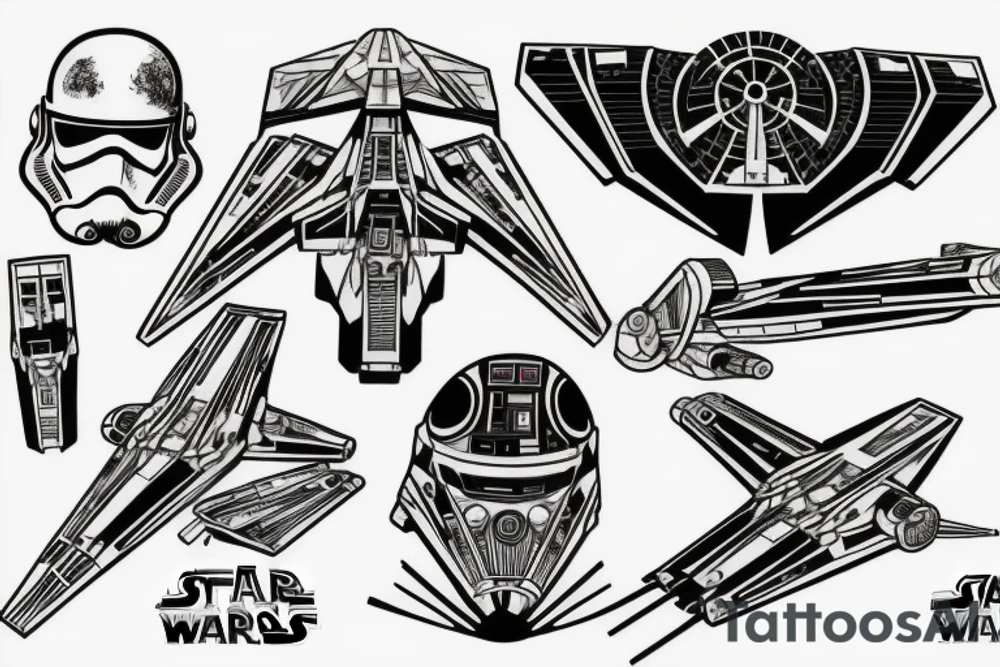 x-wing
star wars tattoo idea