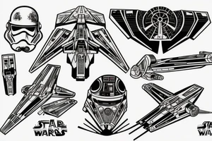 x-wing
star wars tattoo idea
