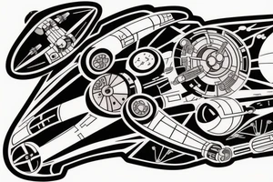 x-wing
star wars tattoo idea
