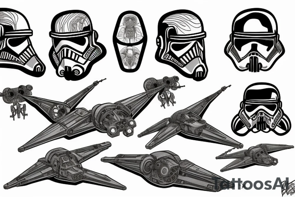 x-wing
star wars tattoo idea