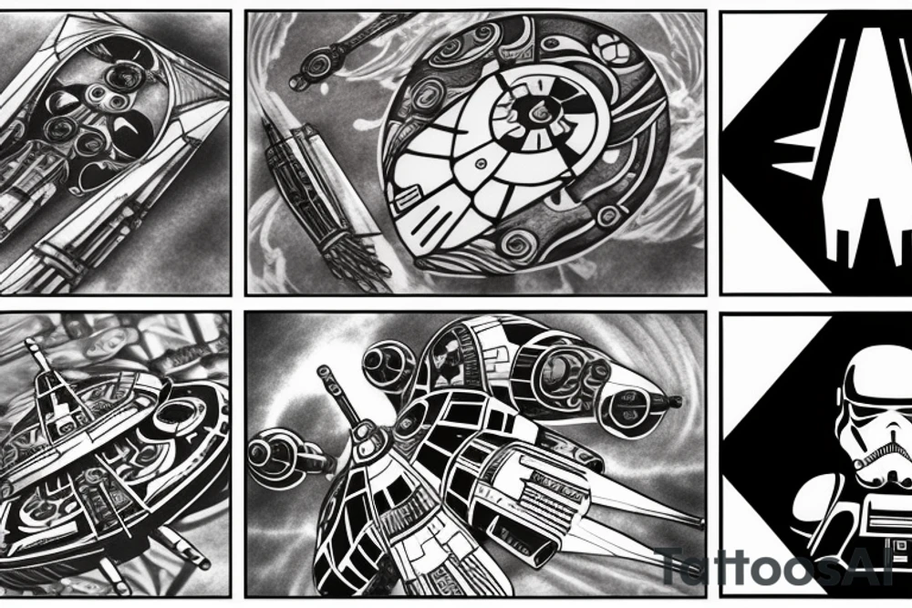 x-wing
star wars tattoo idea