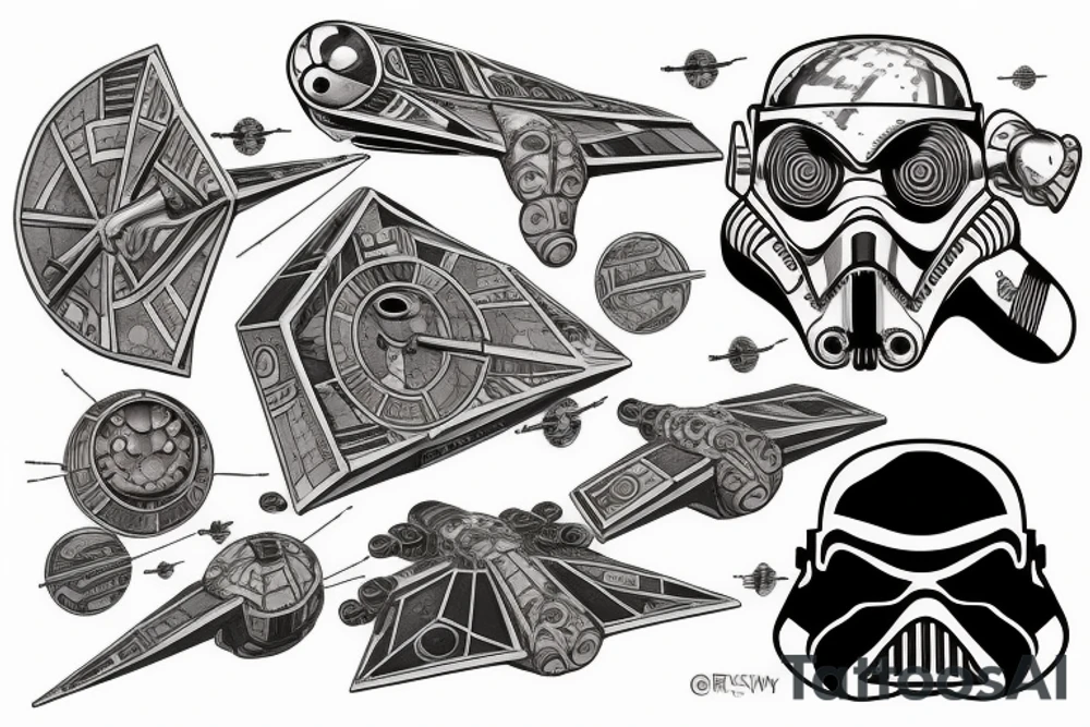 x-wing
star wars tattoo idea