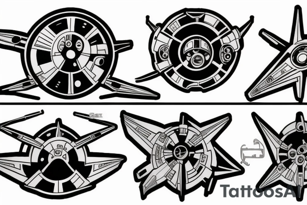 x-wing
star wars tattoo idea