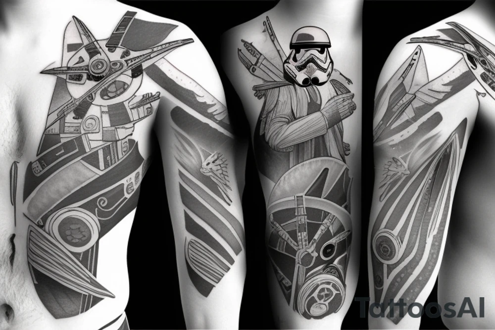 x-wing
star wars tattoo idea