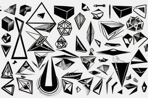 Syfy, modern, geometric,  for man, tattoo idea