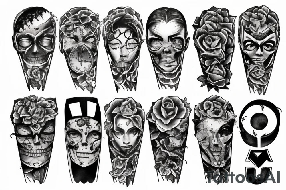 the number 4 tattoo idea