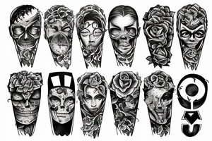 the number 4 tattoo idea